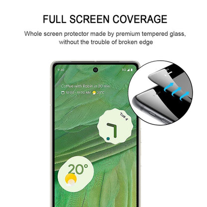 For Google Pixel 7 Full Glue Full Cover Screen Protector Tempered Glass Film by buy2fix