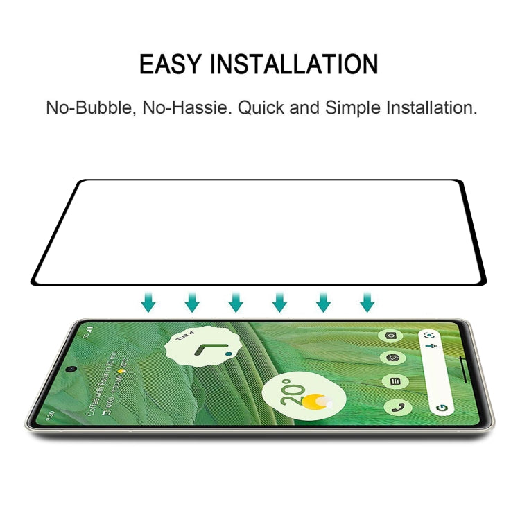 For Google Pixel 7 Full Glue Full Cover Screen Protector Tempered Glass Film by buy2fix