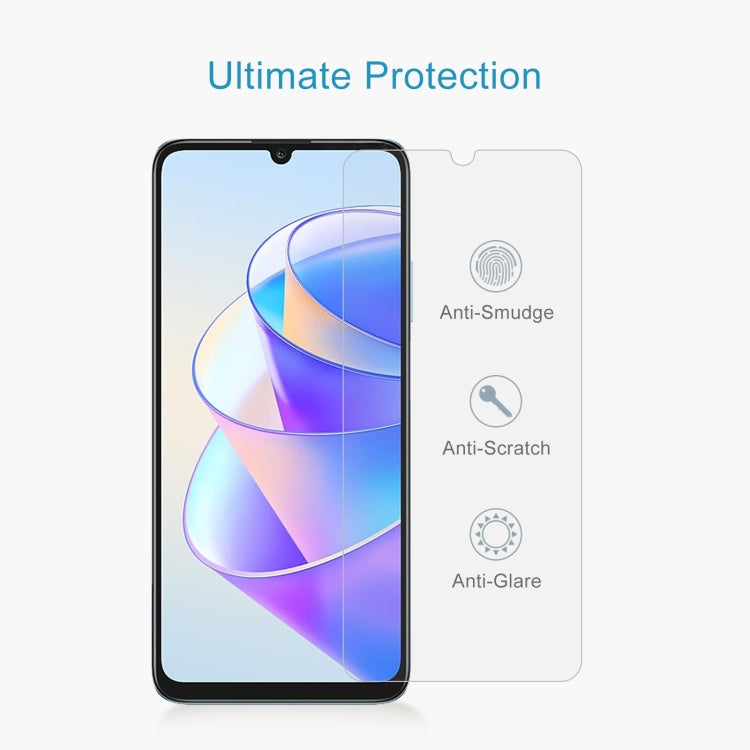 For Honor X7a 10pcs 0.26mm 9H 2.5D Tempered Glass Film by buy2fix