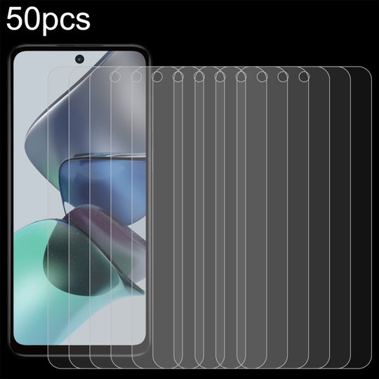 For Motorola Moto G23 50pcs 0.26mm 9H 2.5D Tempered Glass Film