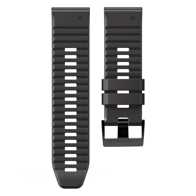 For Garmin Fenix 7 / 6 / 5 22mm Two-Color Silicone Watch Band(Black Brown) - Watch Bands by buy2fix | Online Shopping UK | buy2fix
