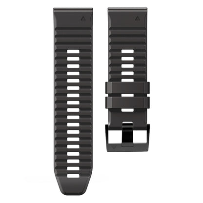 For Garmin Fenix 7 / 6 / 5 22mm Two-Color Silicone Watch Band(Black Brown) - Watch Bands by buy2fix | Online Shopping UK | buy2fix