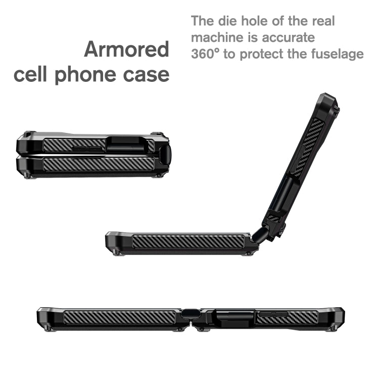 For Motorola Razr 2022 All-inclusive Shockproof Folding Phone Case(Black) - Motorola Cases by buy2fix | Online Shopping UK | buy2fix