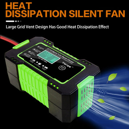 Motorcycle / Car Battery Smart Charger with LCD Screen, Plug Type:EU Plug - Battery Charger by buy2fix | Online Shopping UK | buy2fix