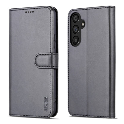 For Samsung Galaxy A34 5G AZNS Skin Feel Calf Texture Flip Leather Phone Case(Black) by AZNS