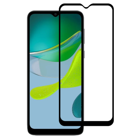 For Motorola Moto E13 Full Glue Full Cover Screen Protector Tempered Glass Film