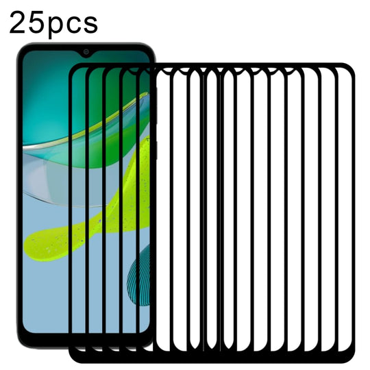 For Motorola Moto E13 25pcs Full Glue Full Screen Tempered Glass Film