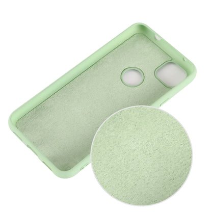 For Google Pixel 4a Pure Color Liquid Silicone Shockproof Full Coverage Case(Green) by buy2fix