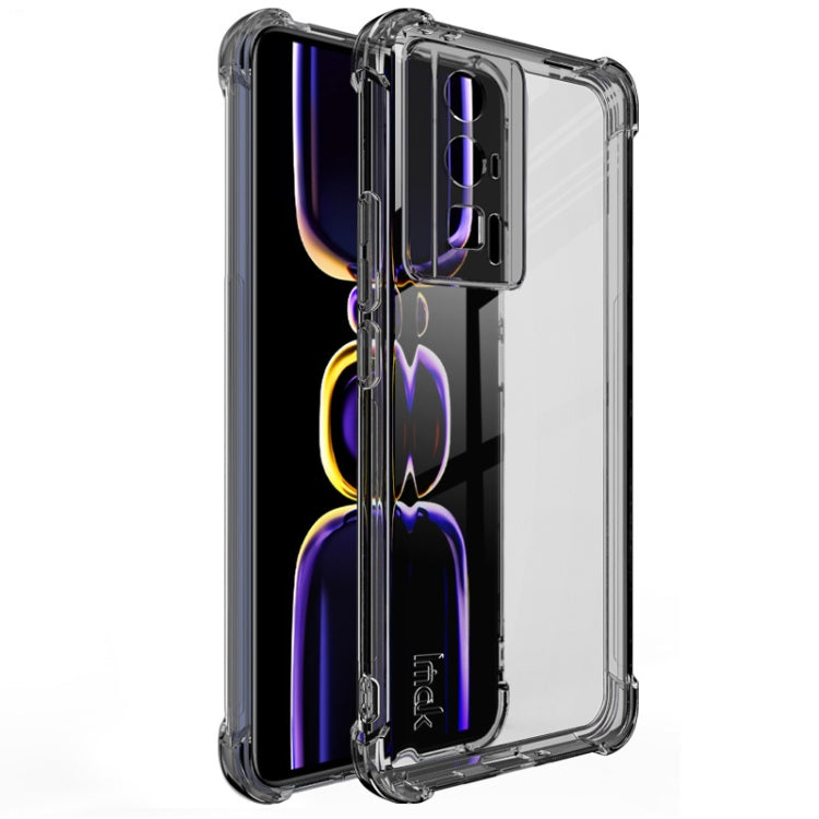 For Xiaomi Redmi K60 5G / K60 Pro 5G / Poco F5 Pro 5G imak Shockproof Airbag TPU Phone Case(Transparent Black) by buy2fix