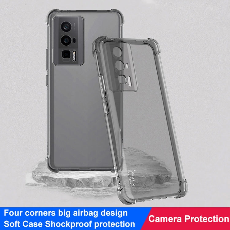 For Xiaomi Redmi K60 5G / K60 Pro 5G / Poco F5 Pro 5G imak Shockproof Airbag TPU Phone Case(Transparent Black) by buy2fix