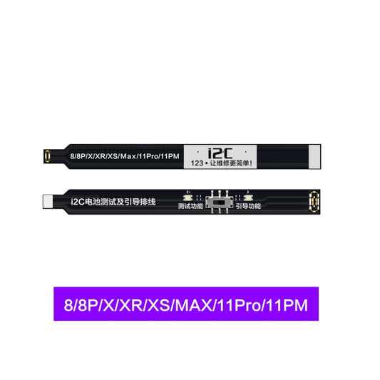 For iPhone 8 / 8 Plus / X / XR / XS / XS Max / 11 Pro / 11 Pro Max i2C Battery Boot Strap Test Flex Cable - Test Tools by i2C | Online Shopping UK | buy2fix
