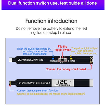 For iPhone 13 Pro / 13 Pro Max i2C Battery Boot Strap Test Flex Cable - Test Tools by i2C | Online Shopping UK | buy2fix