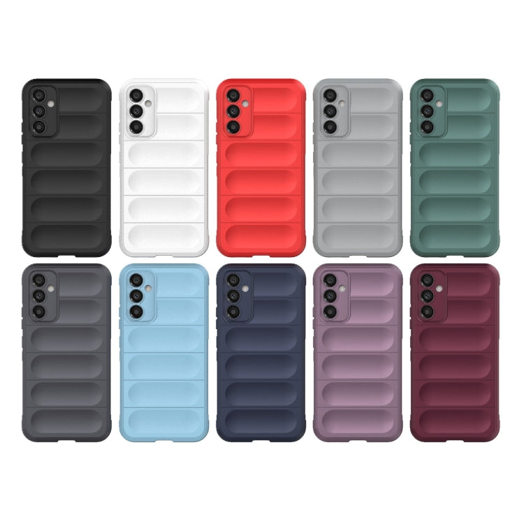 For Samsung Galaxy A34 5G Magic Shield TPU + Flannel Phone Case(White) by buy2fix