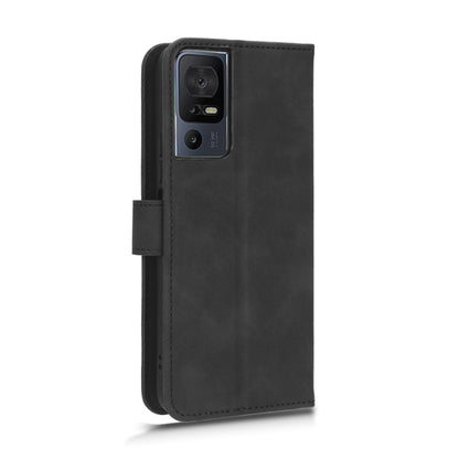 For TCL 40SE Skin Feel Magnetic Flip Leather Phone Case(Black) - TCL by buy2fix | Online Shopping UK | buy2fix