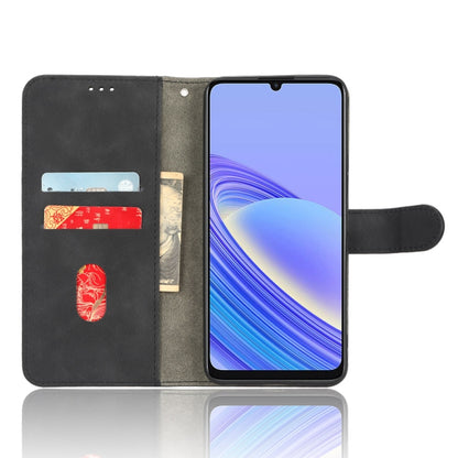For TCL 40SE Skin Feel Magnetic Flip Leather Phone Case(Black) - TCL by buy2fix | Online Shopping UK | buy2fix