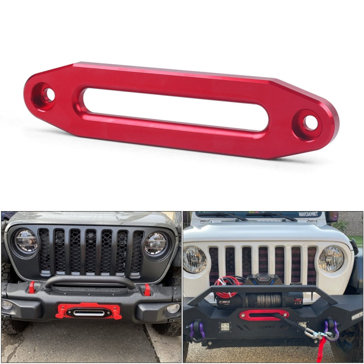 ATV/UTV 8000-15000LBs 10 inch Aluminum Synthetic Winch(Red) - Others by buy2fix | Online Shopping UK | buy2fix