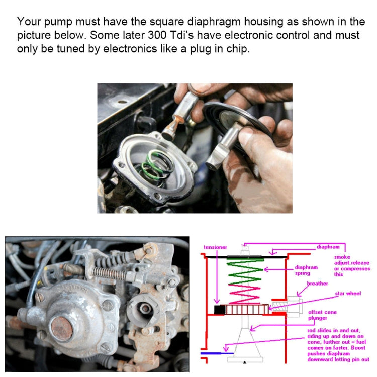 For Land Rover Discovery Range Rover 200 300 Tdi Car Tuning Fuel Boost Pin - Engine Fittings by buy2fix | Online Shopping UK | buy2fix