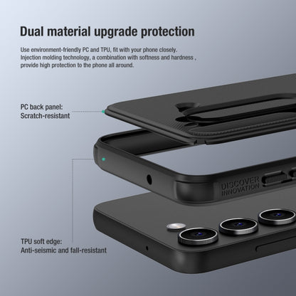 For Samsung Galaxy S23 5G NILLKIN Super Frosted Shield Pro PC + TPU Phone Case(Black) - Galaxy S23 5G Cases by NILLKIN | Online Shopping UK | buy2fix