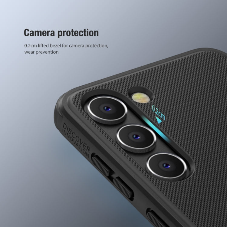 For Samsung Galaxy S23 5G NILLKIN Super Frosted Shield Pro PC + TPU Phone Case(Black) - Galaxy S23 5G Cases by NILLKIN | Online Shopping UK | buy2fix
