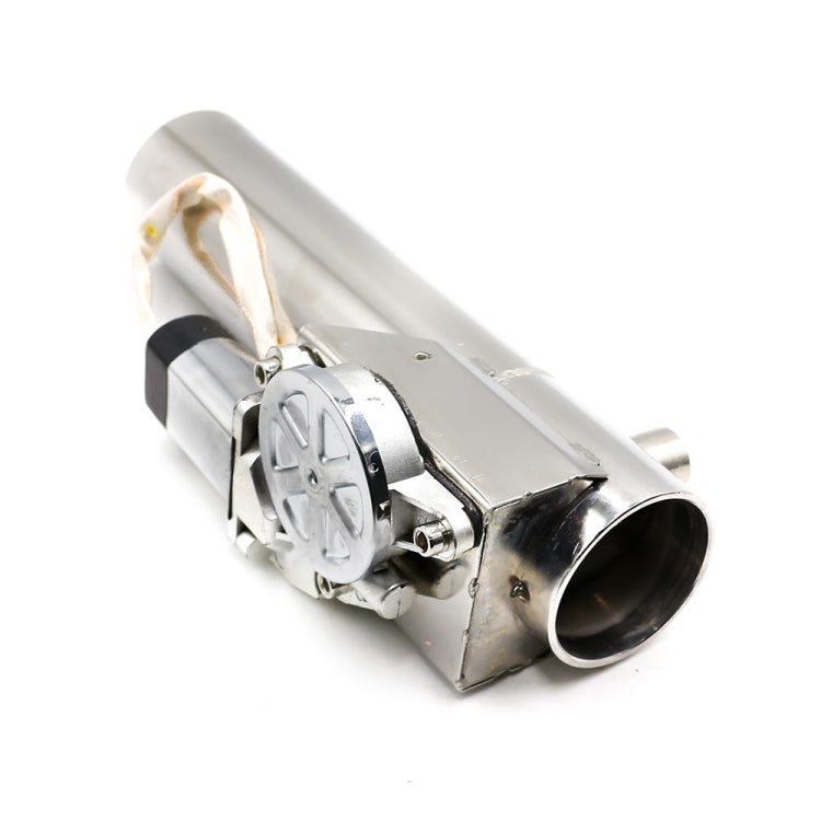 2.5 inch Car Stainless Steel Straight Pipe Remote Control Electric Exhaust Valve - Exhaust Pipes by buy2fix | Online Shopping UK | buy2fix