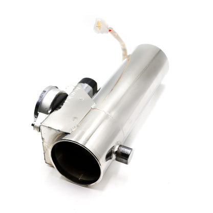 2.5 inch Car Stainless Steel Straight Pipe Remote Control Electric Exhaust Valve - Exhaust Pipes by buy2fix | Online Shopping UK | buy2fix