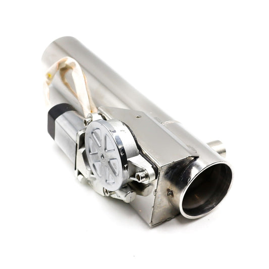 3 inch Car Stainless Steel Straight Pipe Remote Control Electric Exhaust Valve - Exhaust Pipes by buy2fix | Online Shopping UK | buy2fix
