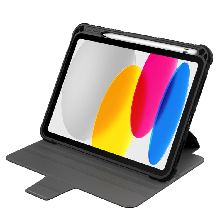 For iPad 2025 / 2022 NILLKIN Bumper Snapsafe Multifunctional Leather Tablet Case with Pen Slot(Black) - iPad 2025 / 2022 Cases by NILLKIN | Online Shopping UK | buy2fix