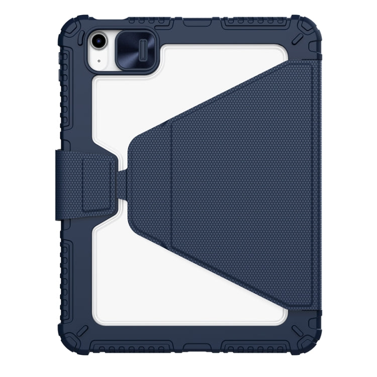 For iPad 2025 / 2022 NILLKIN Bumper Snapsafe Multifunctional Leather Tablet Case with Pen Slot(Blue) - iPad 2025 / 2022 Cases by NILLKIN | Online Shopping UK | buy2fix