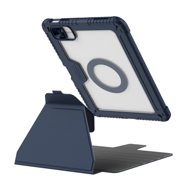 For iPad 2025 / 2022 NILLKIN Bumper Snapsafe Multifunctional Leather Tablet Case with Pen Slot(Blue) - iPad 2025 / 2022 Cases by NILLKIN | Online Shopping UK | buy2fix