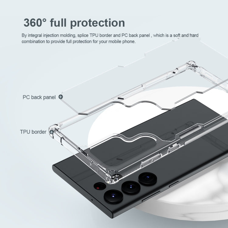 For Samsung Galaxy S23 Ultra 5G NILLKIN PC + TPU Phone Case(Transparent) - Galaxy S23 Ultra 5G Cases by NILLKIN | Online Shopping UK | buy2fix