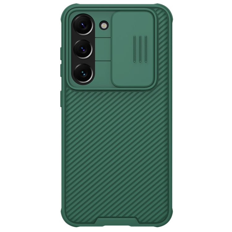 For Samsung Galaxy S23 5G NILLKIN Black Mirror Pro Series Camshield Phone Case(Green) - Galaxy S23 5G Cases by NILLKIN | Online Shopping UK | buy2fix