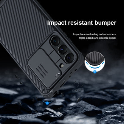 For Samsung Galaxy S23+ 5G NILLKIN Black Mirror Pro Series Camshield Phone Case(Blue) - Galaxy S23+ 5G Cases by NILLKIN | Online Shopping UK | buy2fix