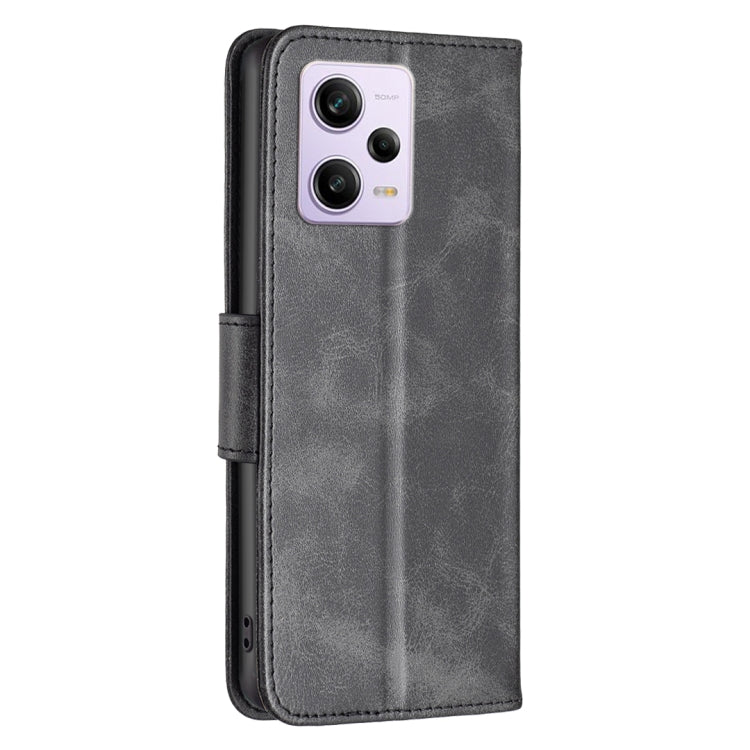 For Xiaomi Redmi Note 12 Pro 5G Global Lambskin Texture Leather Phone Case(Black) by buy2fix