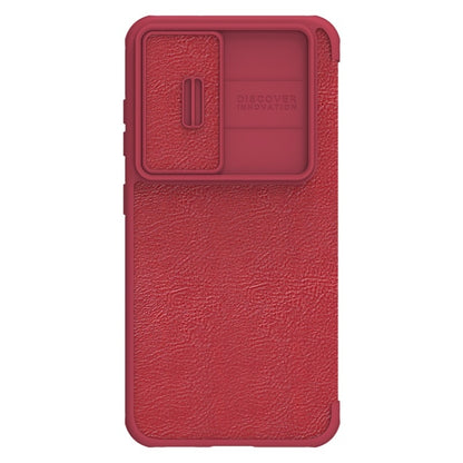For Samsung Galaxy S23 5G NILLKIN QIN Series Pro Sliding Camera Cover Design Leather Phone Case(Red) - Galaxy S23 5G Cases by NILLKIN | Online Shopping UK | buy2fix
