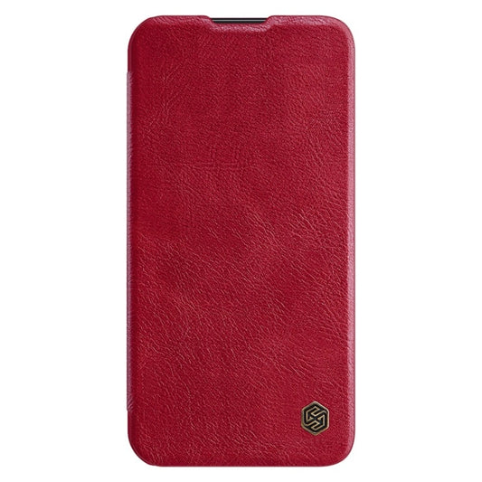 For Samsung Galaxy S23 5G NILLKIN QIN Series Pro Sliding Camera Cover Design Leather Phone Case(Red) by NILLKIN