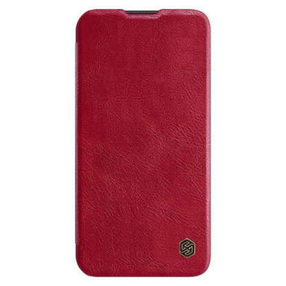 For Samsung Galaxy S23 5G NILLKIN QIN Series Pro Sliding Camera Cover Design Leather Phone Case(Red) - Galaxy S23 5G Cases by NILLKIN | Online Shopping UK | buy2fix