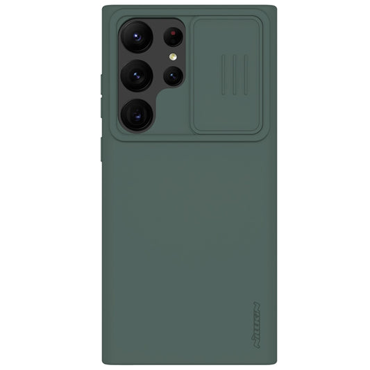 For Samsung Galaxy S23 Ultra 5G NILLKIN CamShield Liquid Silicone + PC Phone Case(Green) - Galaxy S23 Ultra 5G Cases by NILLKIN | Online Shopping UK | buy2fix