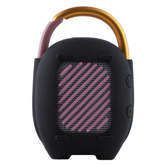 For JBL Clip 4 Wireless Bluetooth Speaker Silicone Protective Case(Black) - Protective Case by buy2fix | Online Shopping UK | buy2fix