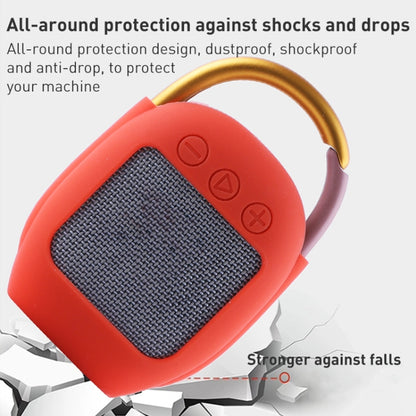 For JBL Clip 4 Wireless Bluetooth Speaker Silicone Protective Case(Black) - Protective Case by buy2fix | Online Shopping UK | buy2fix