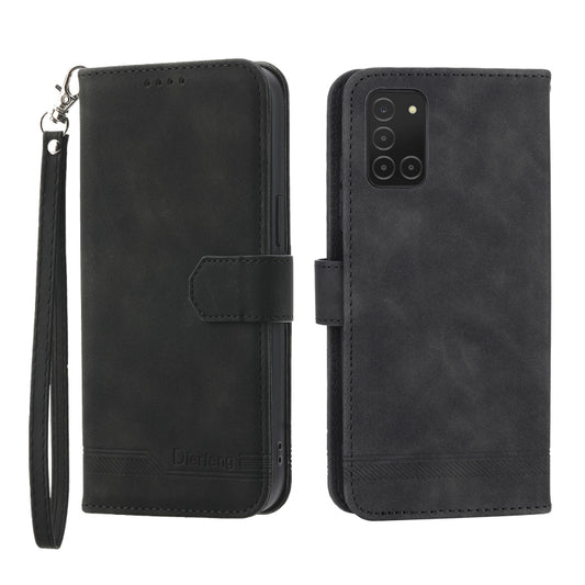 For Samsung Galaxy A03s 166mm Dierfeng Dream Line TPU + PU Leather Phone Case(Black) by buy2fix