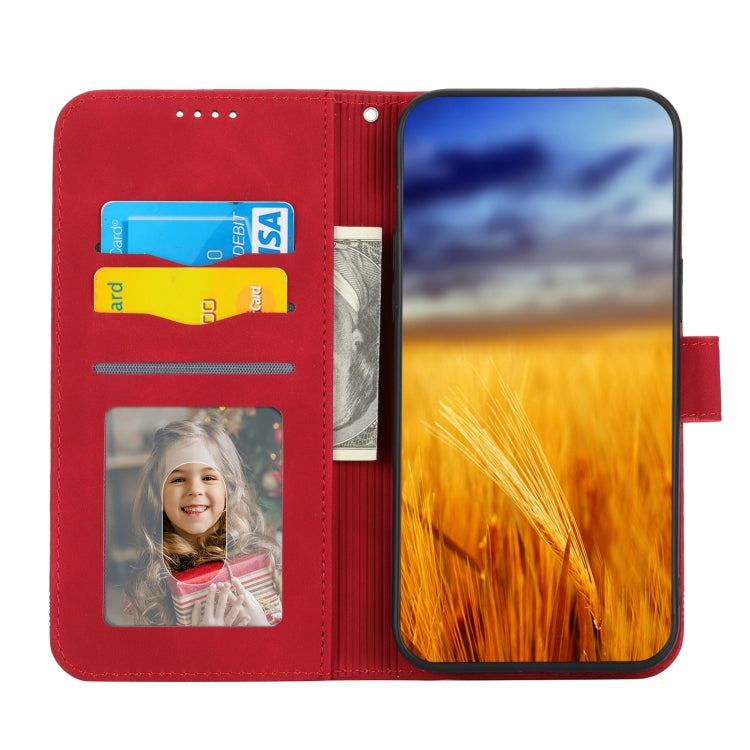 For vivo Y72 Dierfeng Dream Line TPU + PU Leather Phone Case(Red) - vivo Cases by buy2fix | Online Shopping UK | buy2fix
