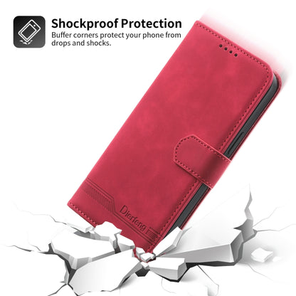 For vivo Y72 Dierfeng Dream Line TPU + PU Leather Phone Case(Red) - vivo Cases by buy2fix | Online Shopping UK | buy2fix