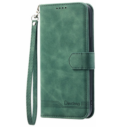 For Xiaomi 12 / 12X Dierfeng Dream Line TPU + PU Leather Phone Case(Green) by buy2fix