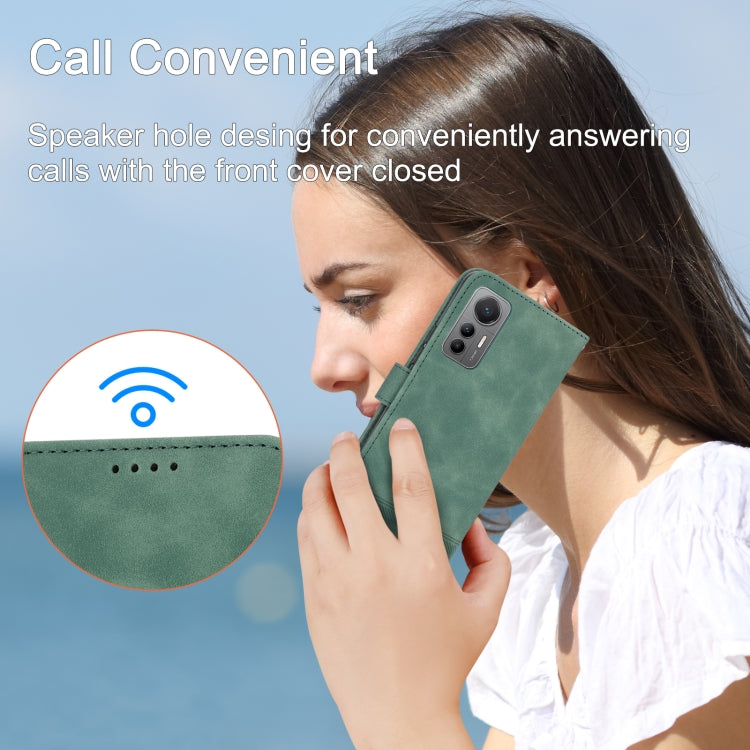 For Xiaomi 12 / 12X Dierfeng Dream Line TPU + PU Leather Phone Case(Green) by buy2fix