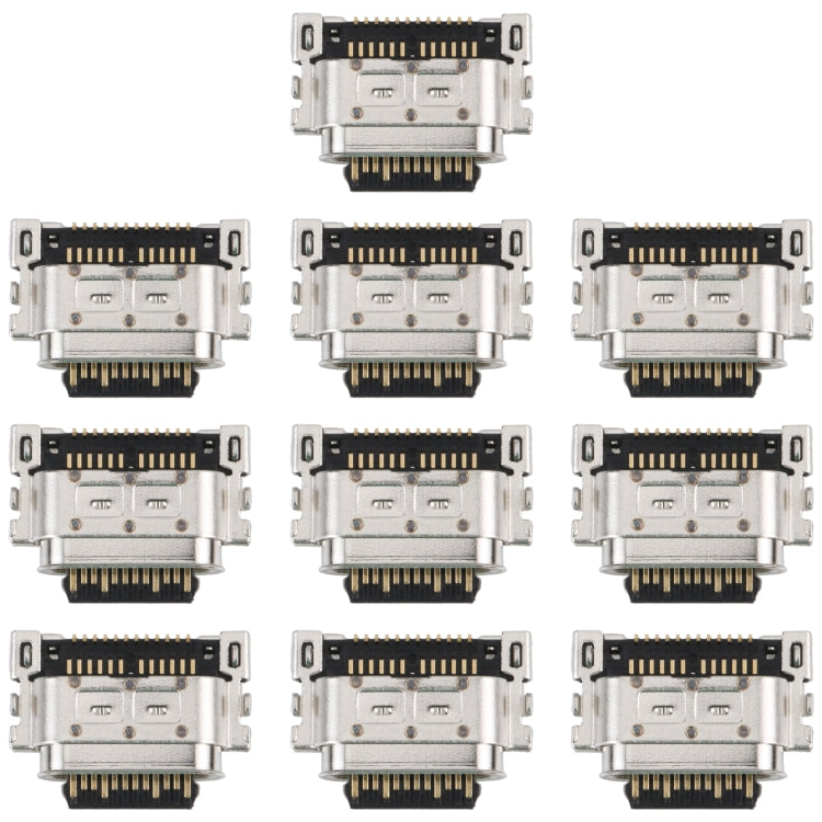 For Motorola One Hyper 10pcs Charging Port Connector - Others by buy2fix | Online Shopping UK | buy2fix