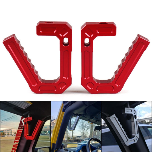 For Jeep Wrangler JK 2007-2018 Car Modification Aluminum Interior Handle(Red) - Door Handles by buy2fix | Online Shopping UK | buy2fix
