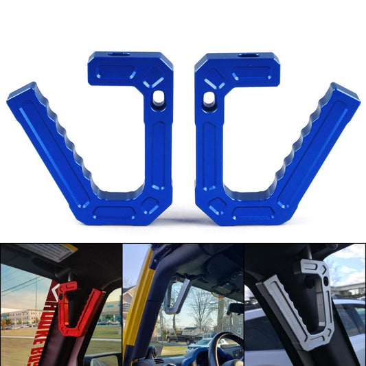 For Jeep Wrangler JK 2007-2018 Car Modification Aluminum Interior Handle(Blue) - Door Handles by buy2fix | Online Shopping UK | buy2fix