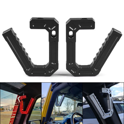 For Jeep Wrangler JK 2007-2018 Car Modification Aluminum Interior Handle(Black) - Door Handles by buy2fix | Online Shopping UK | buy2fix