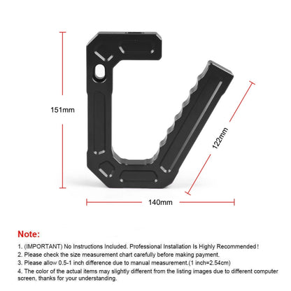 For Jeep Wrangler JK 2007-2018 Car Modification Aluminum Interior Handle(Silver) - Door Handles by buy2fix | Online Shopping UK | buy2fix