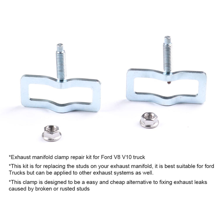 For Ford V8 V10 Car Modified Exhaust Manifold Clips - Booster Cable & Clip by buy2fix | Online Shopping UK | buy2fix